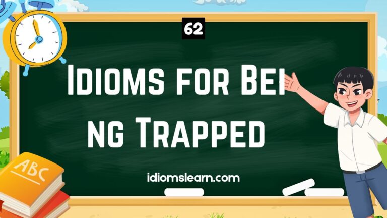 62 Idioms for Being Trapped