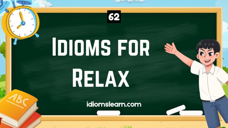 62 Idioms for Relax