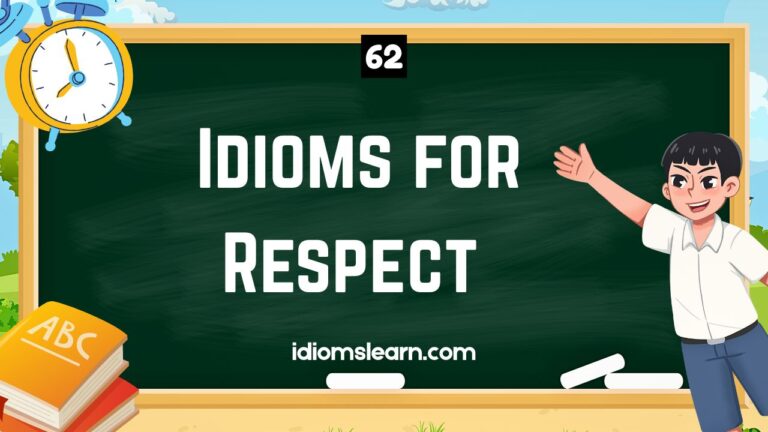 62 Idioms for Respect