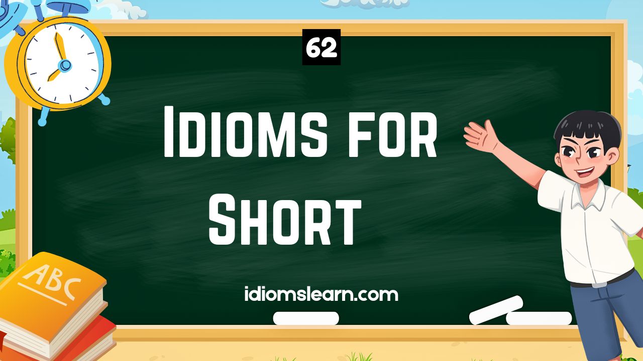 62 Idioms for Short