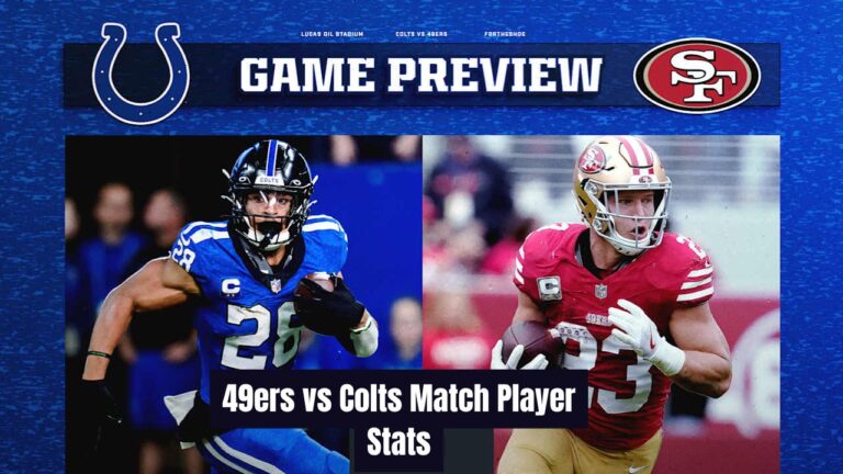 49ers vs Colts Match Player Stats