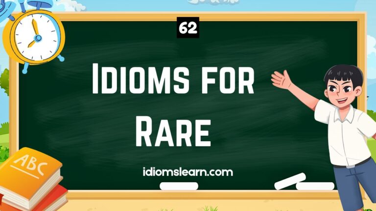 62 Idioms for Rare