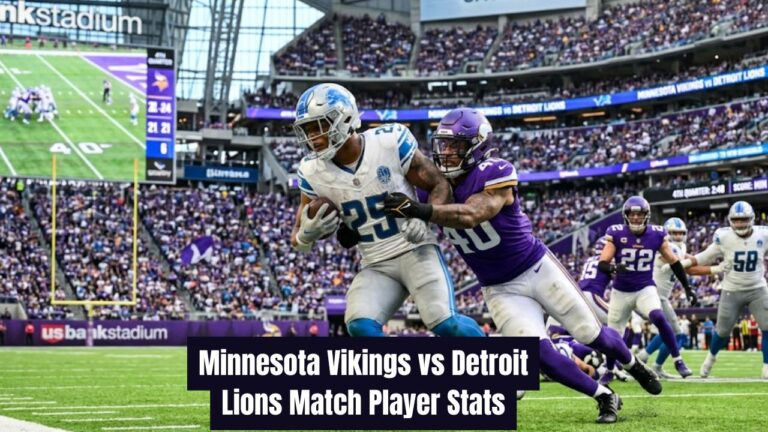 Minnesota Vikings vs Detroit Lions Match Player Stats